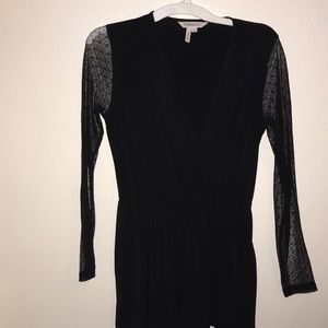 BCBG black romper with pockets